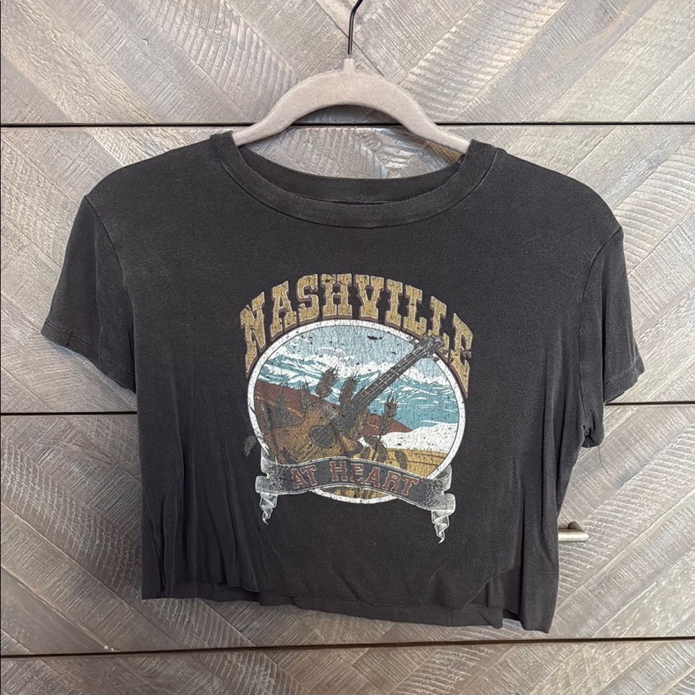 Originality Black Cropped T-Shirt